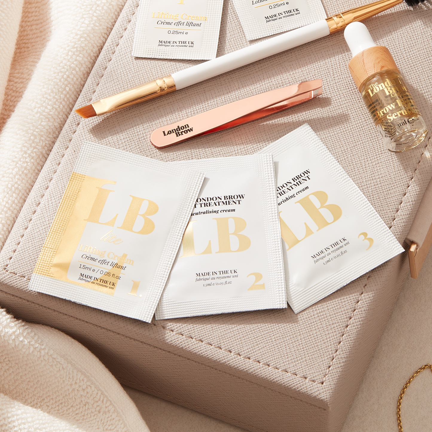 Brow Lamination Sachets – 3-Step Home Kit Refill Box | 9-Pack
