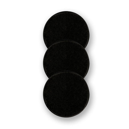 large black cotton reusable make up pads from the london beauty company