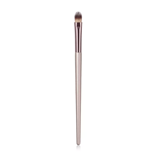 Champagne gold eyebrow makeup blending brush – soft curved tip for flawless brow finish – London Beauty Company