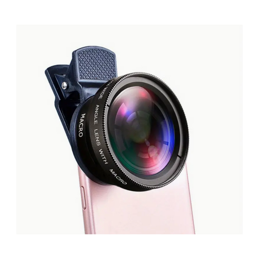 Mobile phone wide-angle and macro lens kit for beauty content creators and smartphone photography