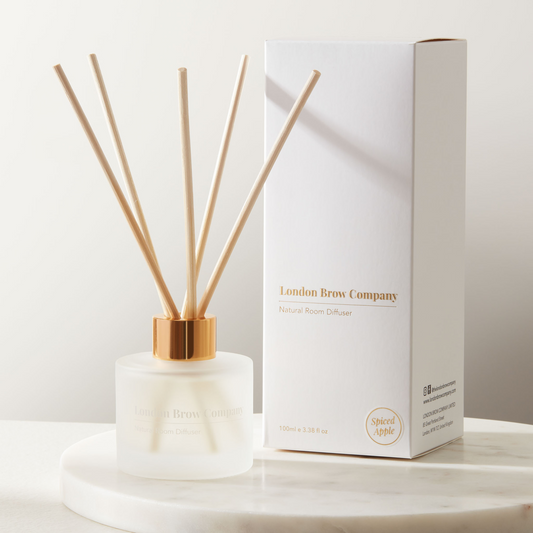 Natural reed diffuser 100ml – long-lasting clean fragrance in glass bottle – London Beauty Company